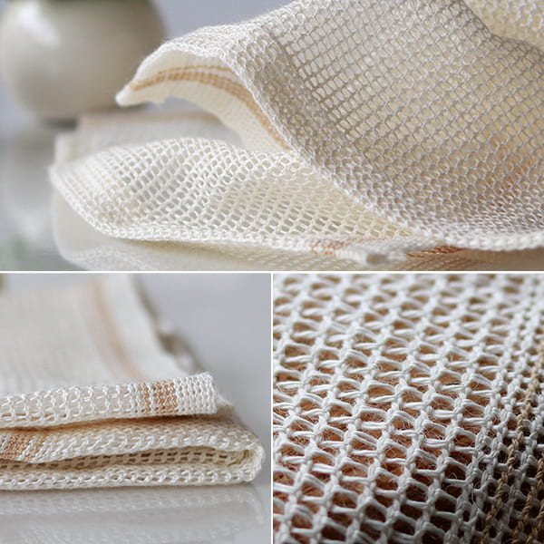 亀の子たわしの「麻ボディタオル」とくにかため