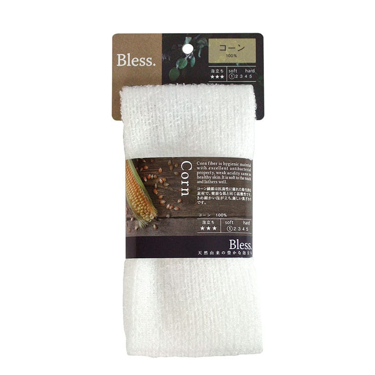 日本製 天然素材 ボディタオル／「ブレス」コーン